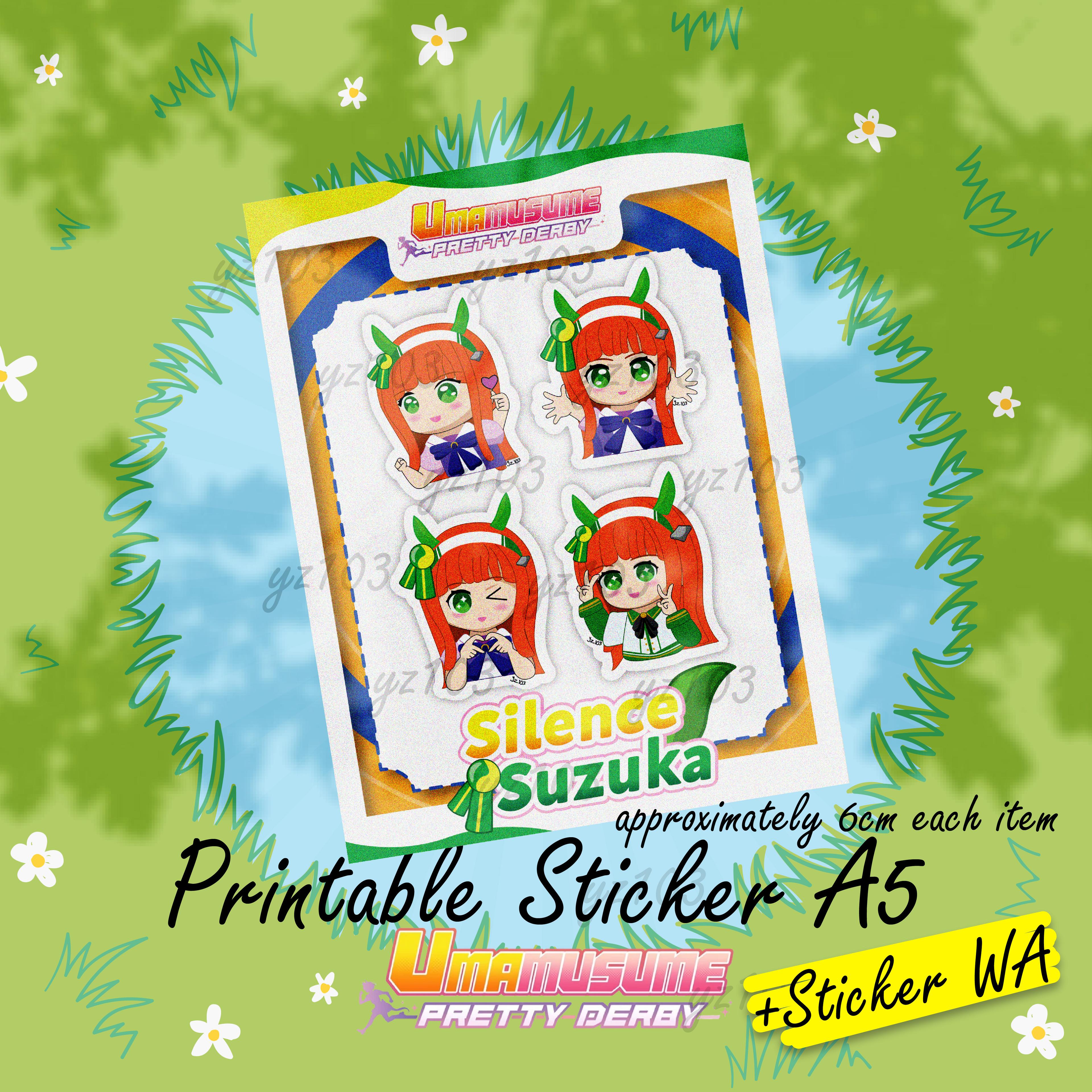 Suzuka Silence Uma Musume - Sticker Whatsapp and Printable Sticker