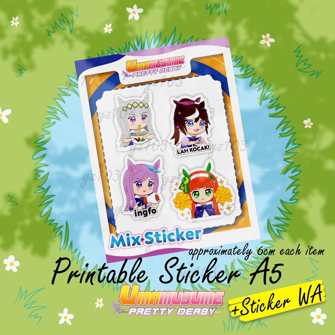 Mix Character Uma Musume - Sticker Whatsapp and Printable Sticker