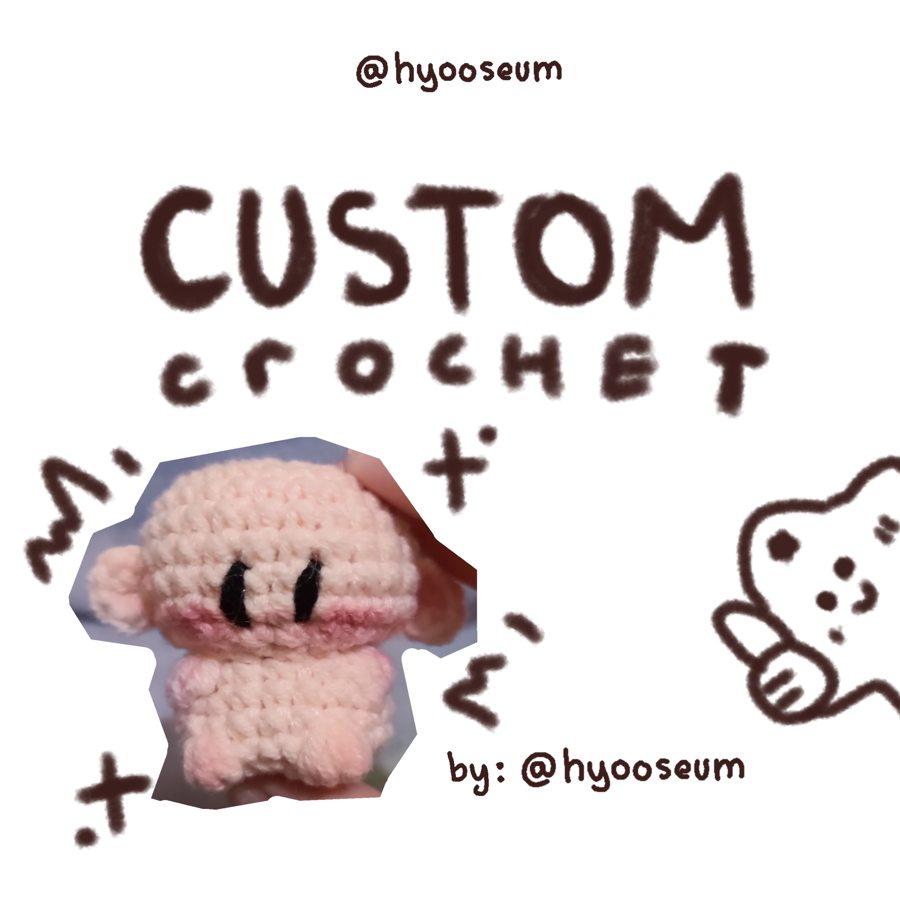 CUSTOM CHIBI ANIME/OC CROCHET | RAJUTAN KOSTUM ANIME/KPOP/OC | BACA DEKSRIPSI | HANDMADE | PO 7 HARI