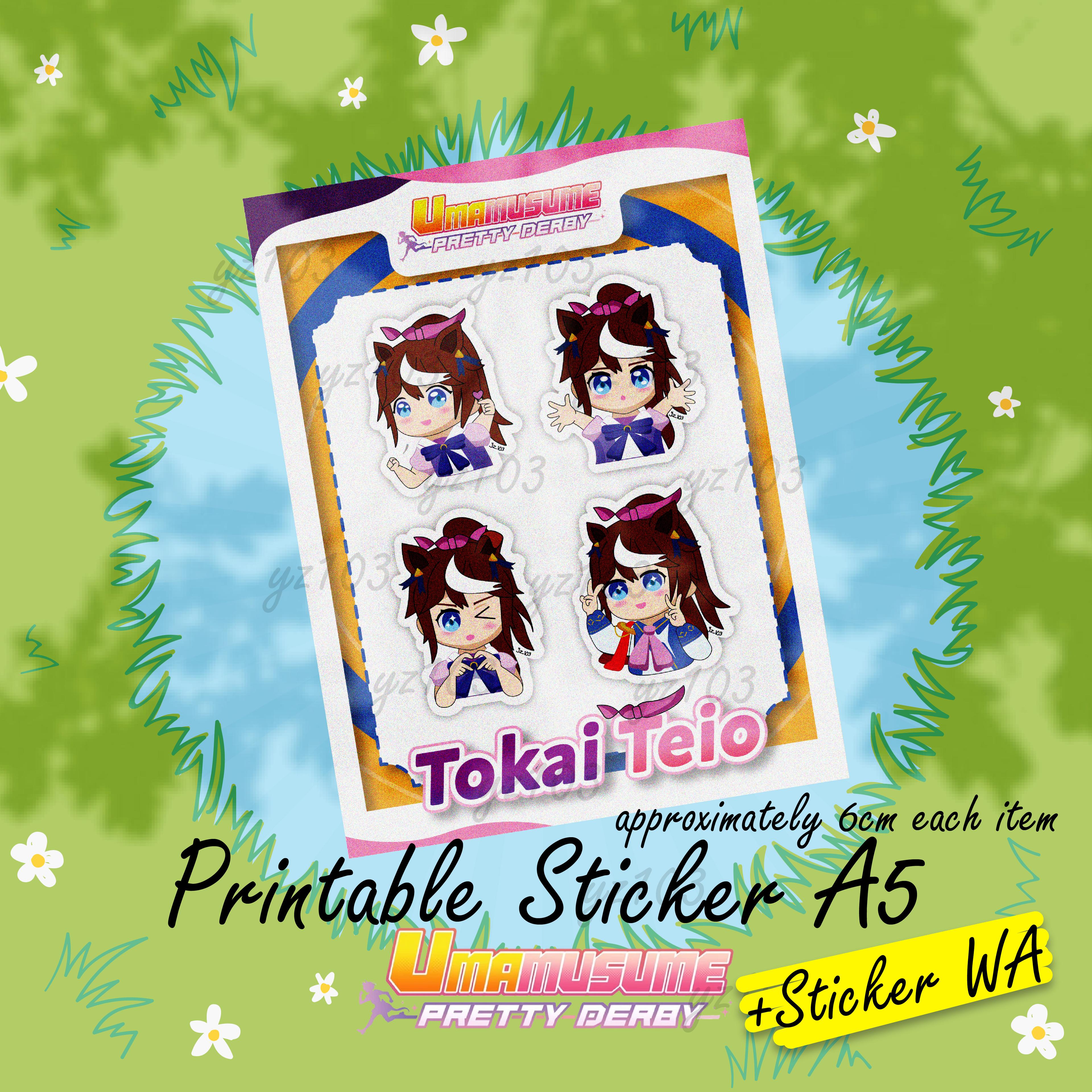 Tokai Teio Uma Musume - Sticker Whatsapp and Printable Sticker