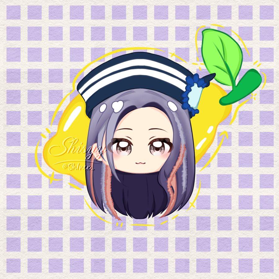 Chibi YCH headshot fruit/food